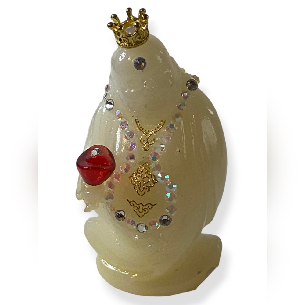 Luck and Prosperity Laughing Buddha with Swarovski Inlaid.3 inch.